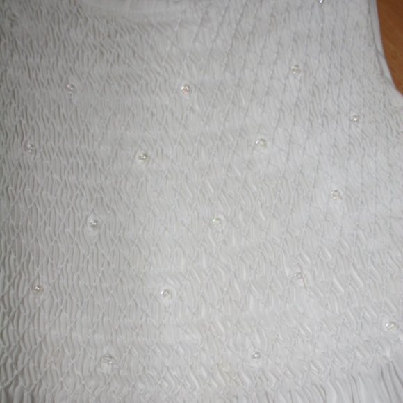 White Cotton Dress Size 10 - Picture 4 of 7